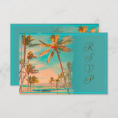 PixDezines rsvp  hawaiian strand/blauwgroen (Voorkant / Achterkant)