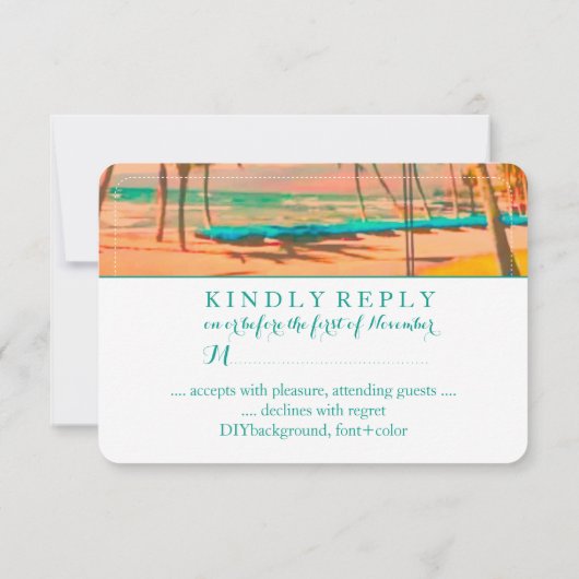 PixDezines rsvp  hawaiian strand/kobalt (Achterkant)