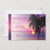 PixDezines rsvp Hawaiian Sunset Beach Scence (Achterkant)