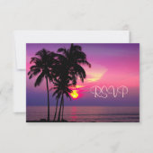 PixDezines rsvp Hawaiian Sunset Beach Scence (Voorkant)
