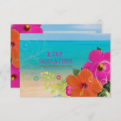 PixDezines rsvp hibiscus+fern (Voorkant / Achterkant)