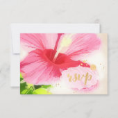 PixDezines rsvp hibiscus/luau/faux parchment (Voorkant)