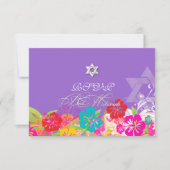 PixDezines rsvp hibiscus/Mitzvah/diy background (Voorkant)