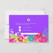 PixDezines rsvp hibiscus/Mitzvah/diy background (Achterkant)