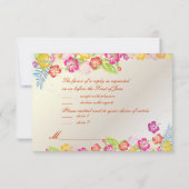 PixDezines RSVP Hibiscus + Swirls (Achterkant)