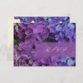 PixDezines RSVP Hydrangea, blauw (Voorkant / Achterkant)