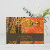 PixDezines rsvp in de bossen/herfst/diy events Kaart (Staand voorkant)