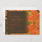 PixDezines rsvp in de bossen/herfst/diy events Kaart (Achterkant)