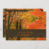 PixDezines rsvp in de bossen/herfst/diy events Kaart (Voorkant / Achterkant)