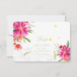 PixDezines rsvp kan bloemen/waterverf