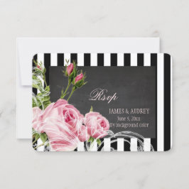 PixDezines rsvp-karton+ rozen+zwenzen RSVP Kaartje
