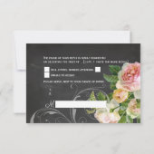 PixDezines rsvp-karton+ rozen+zwenzen RSVP Kaartje (Achterkant)