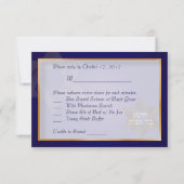 PixDezines rsvp klassieke bar mitzvah/blauw/goud (Achterkant)