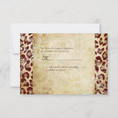 PixDezines RSVP,  LEOPARD PRINT RSVP Kaartje (Achterkant)