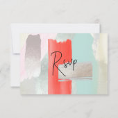 PixDezines RSVP Levend Koraal Zeemist Kaartje (Achterkant)