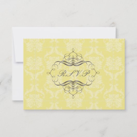 PixDezines rsvp Liliana Damask, aanpasbaar (Voorkant)