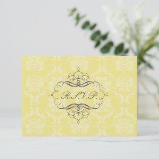 PixDezines rsvp Liliana Damask, aanpasbaar (Staand voorkant)