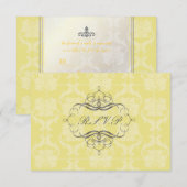 PixDezines rsvp Liliana Damask, aanpasbaar (Voorkant / Achterkant)