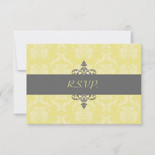 PixDezines rsvp Liliana Damask, aanpasbaar (Voorkant)
