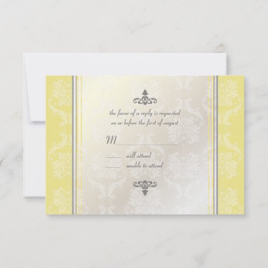 PixDezines rsvp Liliana Damask, aanpasbaar (Achterkant)