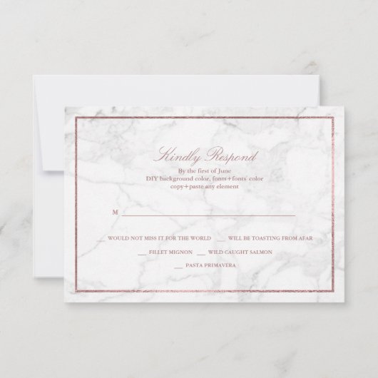 PixDezines RSVP Marmer/Faux Roos Gold (Achterkant)