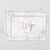 PixDezines RSVP Marmer/Faux Roos Gold (Voorkant / Achterkant)