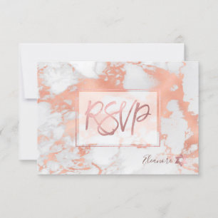PixDezines RSVP Marmeren Roos Gouden Bat Mitswa ✡ Kaartje