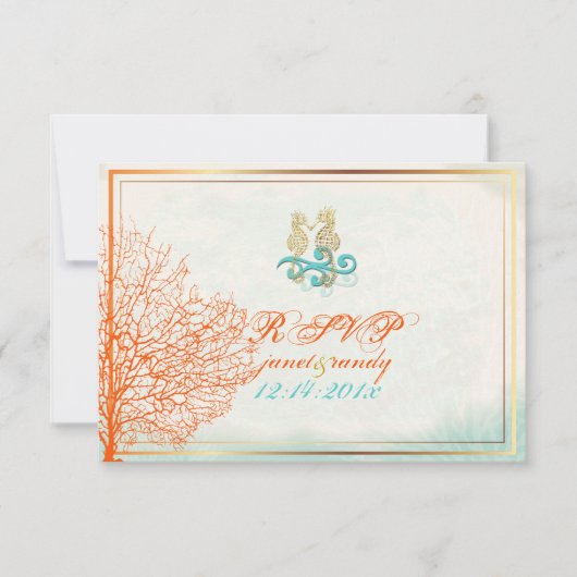 PixDezines rsvp maui coral+seahorse, strandpartij (Voorkant)