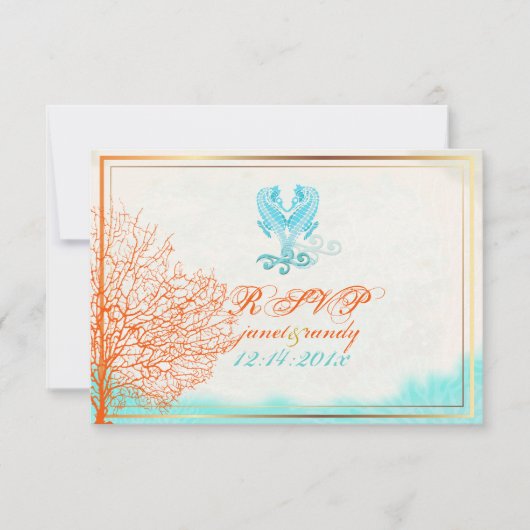 PixDezines rsvp maui coral+seahorse, strandpartij (Voorkant)