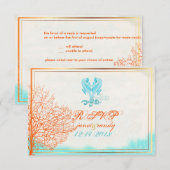 PixDezines rsvp maui coral+seahorse, strandpartij (Voorkant / Achterkant)
