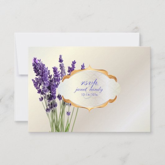 PixDezines rsvp maui lavender Kaartje (Voorkant)