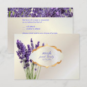 PixDezines rsvp maui lavender Kaartje (Voorkant / Achterkant)