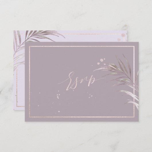PixDezines RSVP Mauve Palms DIY Achtergrond (Voorkant / Achterkant)