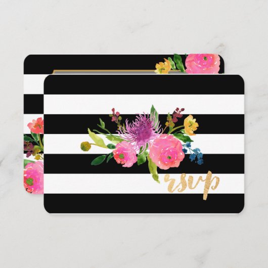 PixDezines rsvp mitswa/DIYstripes/floral (Voorkant / Achterkant)