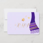 PixDezines rsvp mitzvah/Paarse Tallit (Voorkant)