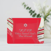 PixDezines RSVP MITZVAH/RED TALLIT/DIY Background (Staand voorkant)