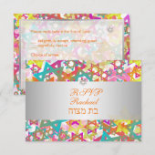 PixDezines rsvp mod stars/bar mitswa (Voorkant / Achterkant)