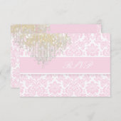 PixDezines rsvp moiré damask+Chandelier/DIY color (Voorkant / Achterkant)