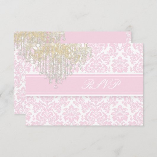 PixDezines rsvp moiré damask+Chandelier/DIY color (Voorkant / Achterkant)