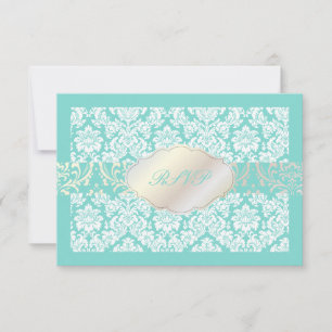 PixDezines rsvp moiré damask+Chandelier/DIY color Kaartje