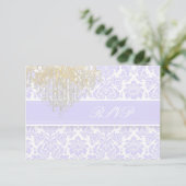PixDezines rsvp moiré damask+Chandelier/paars (Staand voorkant)