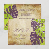 PixDezines rsvp Monstera, Tropische Foliage+Swirls (Voorkant / Achterkant)