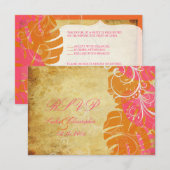 PixDezines rsvp Monstera|Tropische oliage+Swirls (Voorkant / Achterkant)