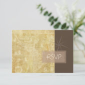 PixDezines rsvp Nautical Map+compass Kaartje (Staand voorkant)