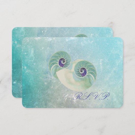 PixDezines rsvp nautilus/aqua blue (Voorkant / Achterkant)