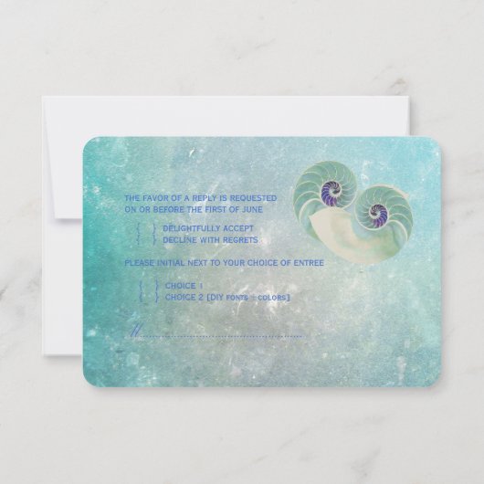 PixDezines rsvp nautilus/aqua blue (Achterkant)