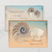 PixDezines rsvp nautilus, Weddenschappen Kaartje (Voorkant / Achterkant)