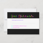 PixDezines RSVP Neon Lights/Vegas/Bat Mitzvah (Voorkant)