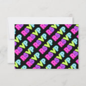 PixDezines RSVP Neonlichten/Vegas stijl/Mitzvah (Achterkant)