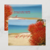 PixDezines RSVP Ohia+Beach Kaartje (Voorkant / Achterkant)